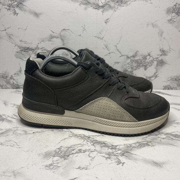 Everlane The Trainer Women 8.5 Gray Leather Casual Sneaker Everyday Shoe Lace Up - Picture 1 of 8